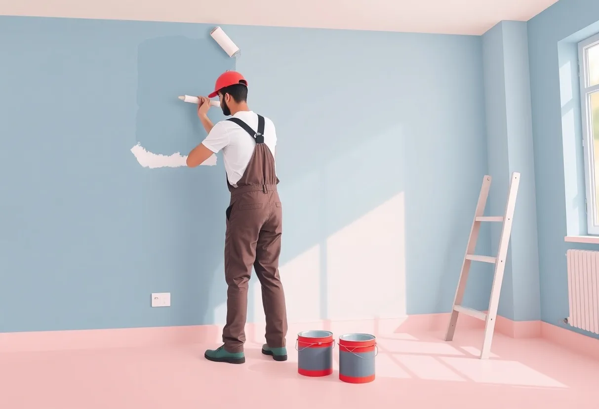 Peintre Limay 78520 en intervention sur un chantier