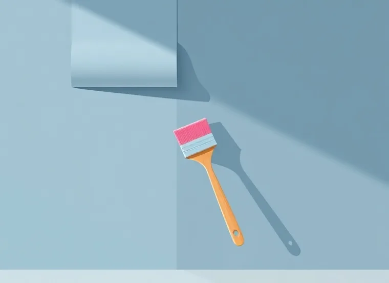 Pose de papier peint, rouleau et brosse à maroufler